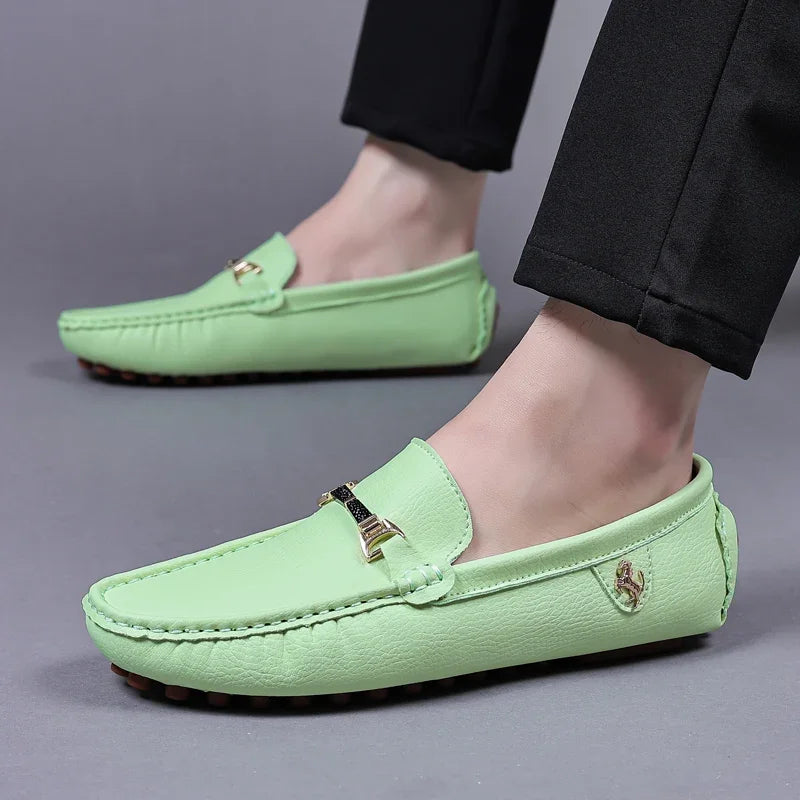 MAEDEF Men Loafers Shoes Formal Dress Shoes Business Casual Shoes for Men Wedding Party Office Shoes Soft PU Leather Loafers Men