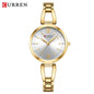 CURREN 9092 Quartz Watches Women Elegant Bracelet Stainless Steel Strap Rhinestone Fashion Ladies Simple Watch Gifts reloj mujer