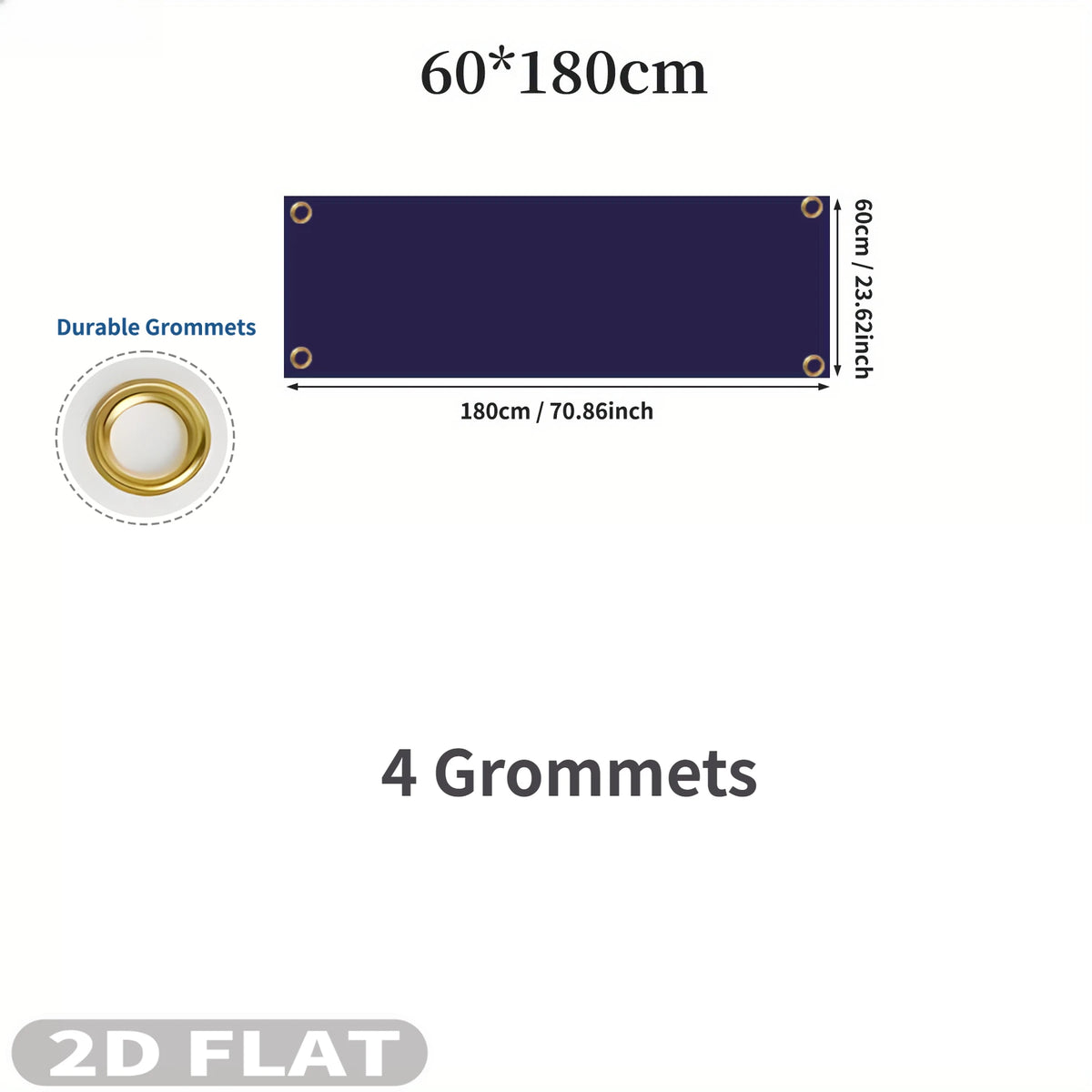 2D Flat 1pc Custom Party Banner for 4 Seasons Decorations- Single Sided Printing, Ideal for Festive, Graduations, Events Decor