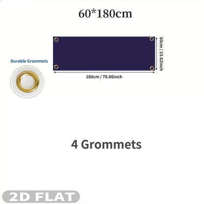 2D Flat 1pc Custom Party Banner for 4 Seasons Decorations- Single Sided Printing, Ideal for Festive, Graduations, Events Decor