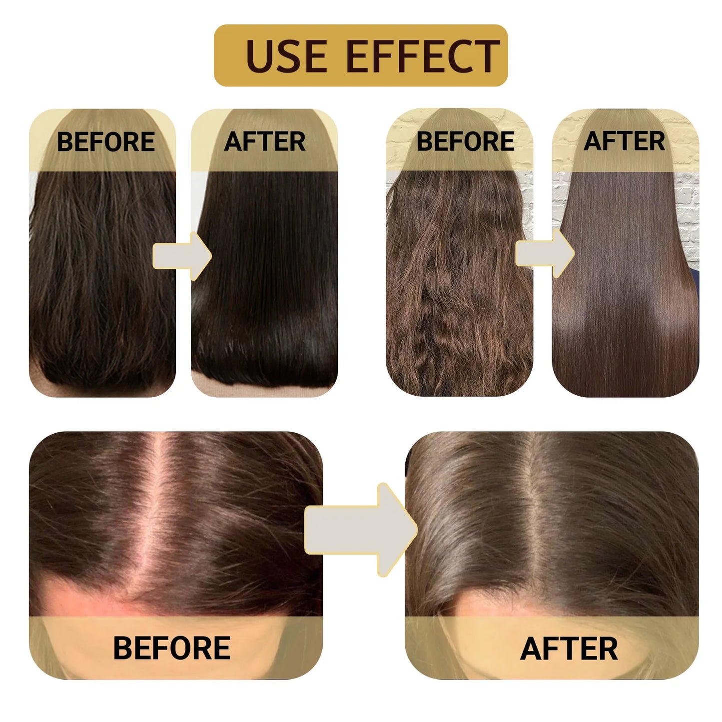 Magical Hair Mask Softens Frizz Repairs Damage Fine Hair Anti-loss Smooth Shiny Hair For Dry Damaged Hair Deep Moisturizing