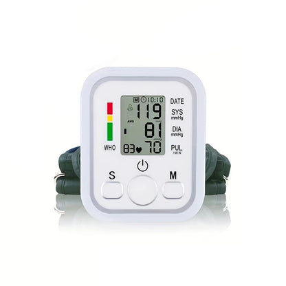 Automatic Digital ARM Blood Pressure Monitor Sphygmomanometer Tonometer Tensiometer Heart Rate Pulse Meter BP Monitor Healthy