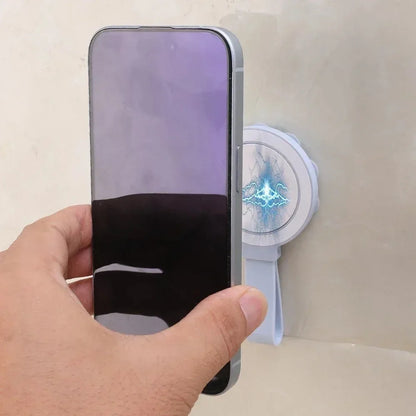 Universal Phone Magnetic Holder for iPhone 17-12 Suction Cup Mount with Metal Plate Portable the Wall Magnet Stand for Magsafe