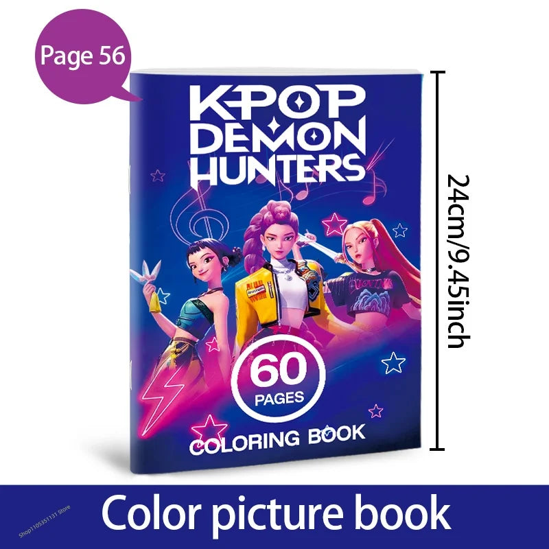 Stress Relief Coloring Book Cute Anime Girls 36/56 Pages Relaxing Activity Book for Adults Kids Birthday Gifts