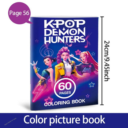 Stress Relief Coloring Book Cute Anime Girls 36/56 Pages Relaxing Activity Book for Adults Kids Birthday Gifts