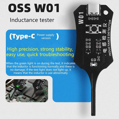 W01 Inductor Detector Tool Motherboard Coil Tester for phone motherboard Repair Electromagnetic Induction Quick Fault Check