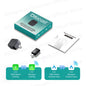 OTTOCAST Mini Dot Cube Wireless CarPlay Android Auto Adapter 2 in 1 USB AI Car Accessories for Totoya VW Benz Chevrolet Hyundai