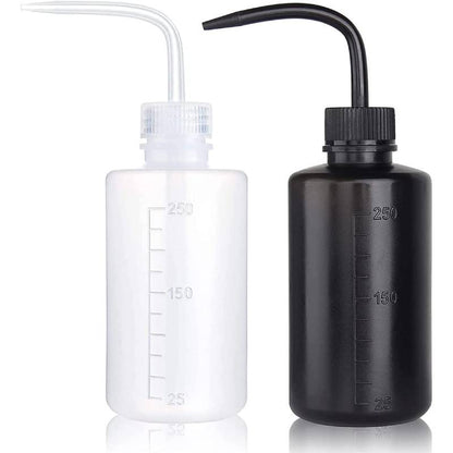 2pc Plastic Squeeze Bottle Tattoo Wash Bottle Lab Squirt Bottle Irrigation Bottle Eyelash Water Can for Cleaning Plant Experimet