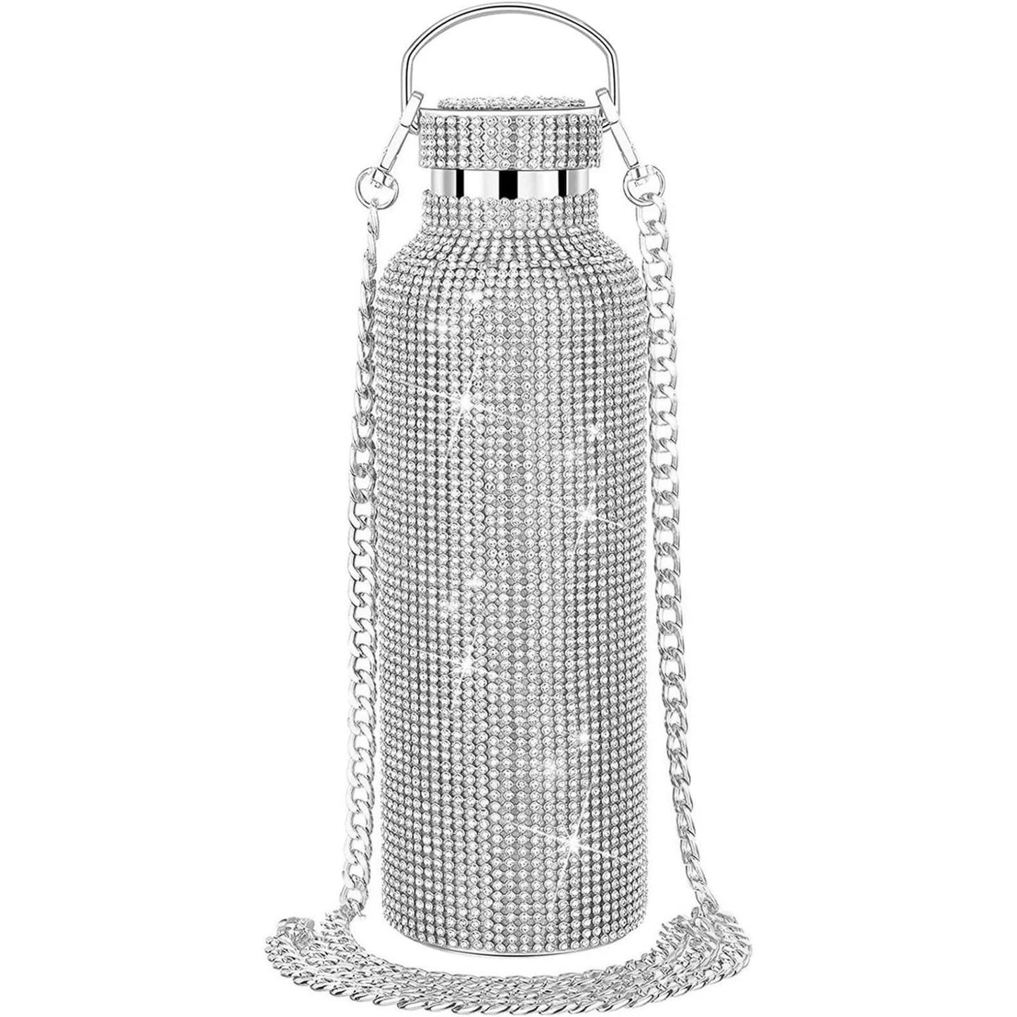 Bling Water Bottle Rhinestone, Diamond Glitter Cup, Stainless Steel Thermal Bottle, Refillable Water Bottle, Water Bottle