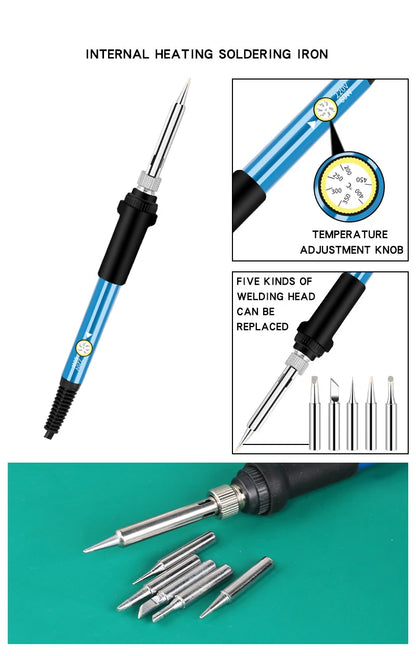 Adjustable Temperature Electric Soldering Iron 110V(US plug) /220V(EU Plug) 60W  Soldering Iron Welding Solder Repair Tool