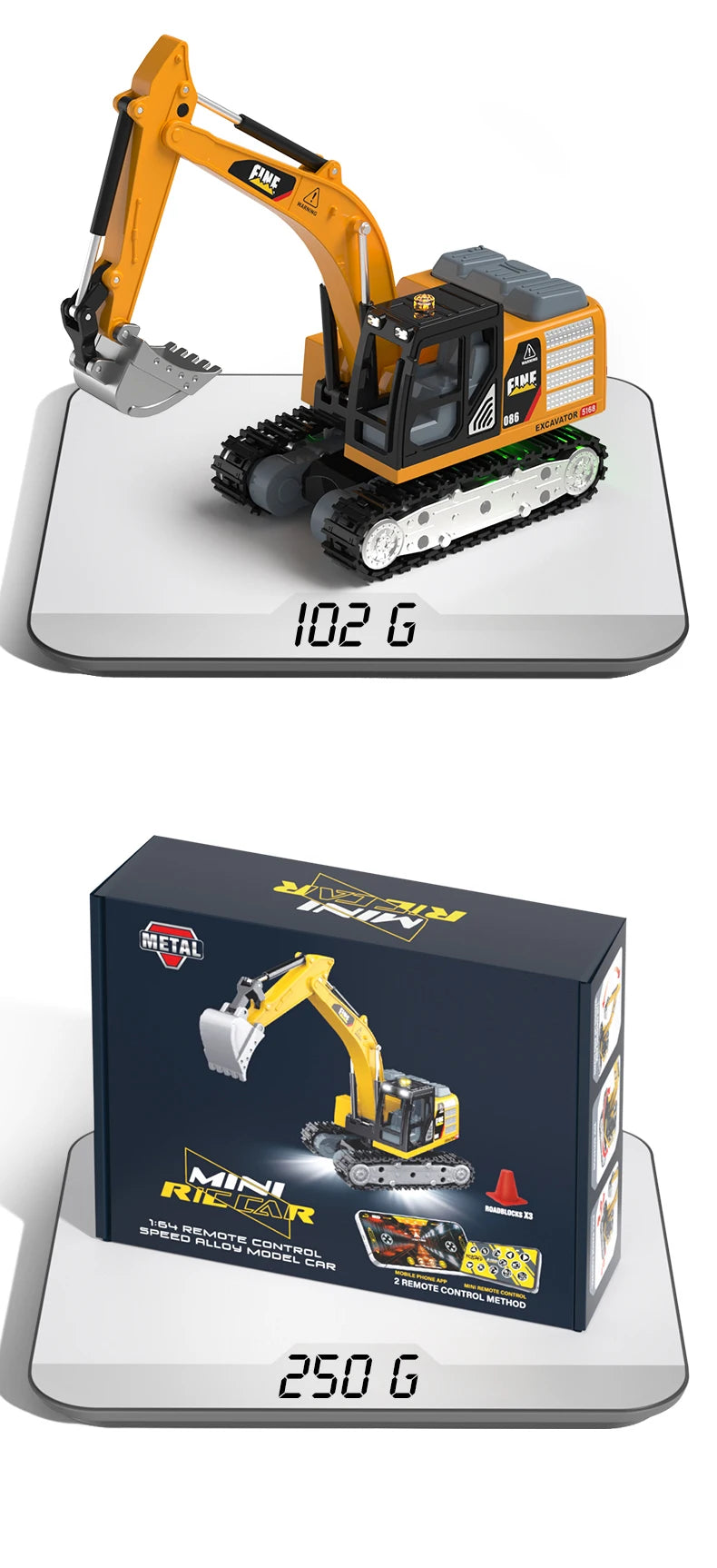 2026New Full-Scale Mini Excavator Tipper Truck 1:64 Remote Control Engineering Vehicle Mini Forklift Birthday Gift Toy RC Trucks