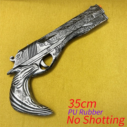 OW Gun Cosplay Angela Ziegler Mercy Angel Shock Gun Prop Weapons Model Safety PU Rubber Model Halloween No Shooting