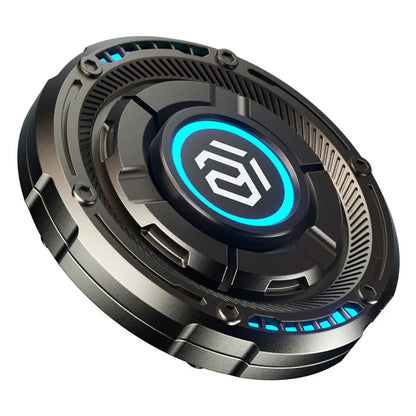 Metal EDC fidget spinner rotatable with luminous effect mechanical card-pushing function It's a stress-relieving toy Gifts  boys