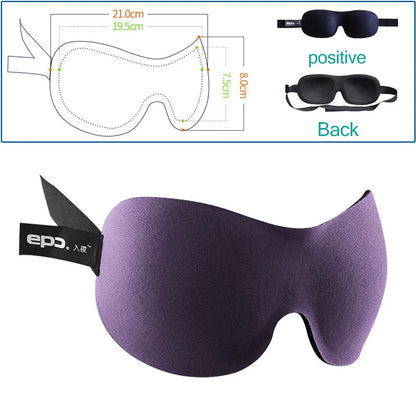 Tcare Breathable 3D Sleeping Eye Masks Cotton Padded Eyes Patch Light Blocking Use for School Home Office & Travel Beach Camping