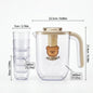 2200ml Large Capacity Plastic Water Jug Water Carafe Cold Drink Container Juice Jar Pitcher with Lid and Tea Filter