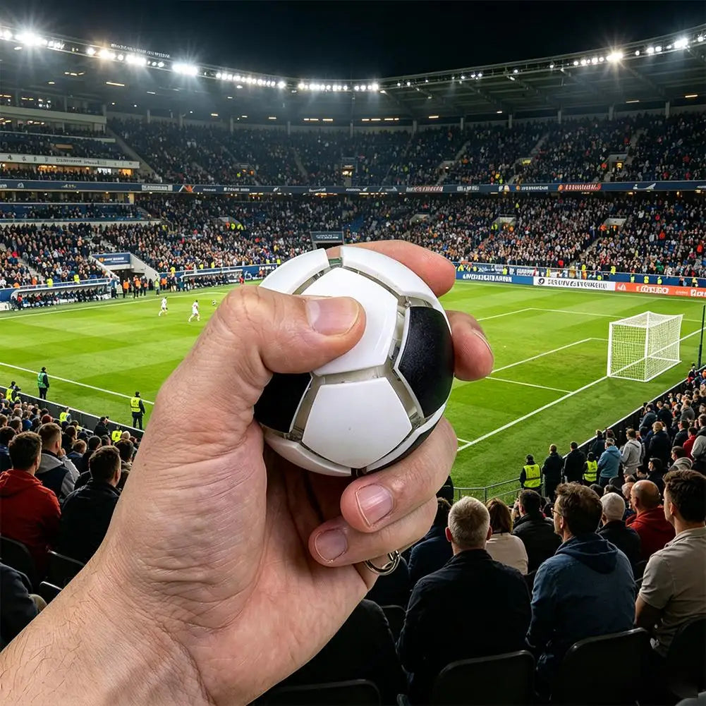Mini Football Stress Relief Keychain Printed With Multiple Countries Flags Squeeze Sensory Toy Pocket Soccer Gift With Key Clip