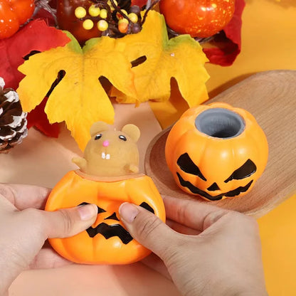 Funny Pop-Up Slow Rebound Squishy Cheese Mouse Cup Hand Antistress Reliever Squirrel Cup Toys for Children Adults