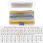 1/8W 1/4W 1/2W 1W 2W 3W 0Ω~10MΩ 1% Metal Film Resistor Resistance Assortment Kit With box
