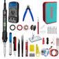 LEFAVOR 80W Digital display soldering iron welding set C/F switching calibration temperature 100-500C home repair DIY
