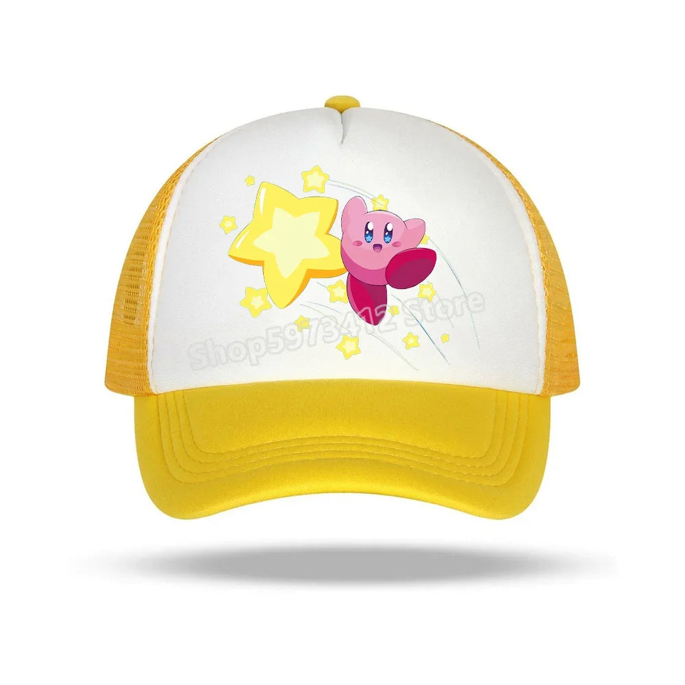 Star Kirbys Children Baseball Hat Cartoon Casuals Bonnet Outdoor Sports Sun Cap Peaked Caps Unisex Men Baby Kids Birthday Gifts