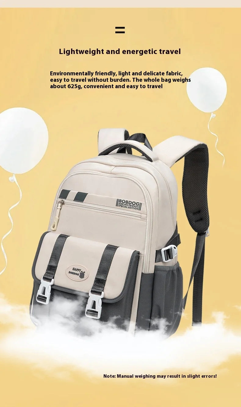 New School Bag with High Appearance Level Junior High School Backpack Large Capacity Primary School Backpack Ins Wind