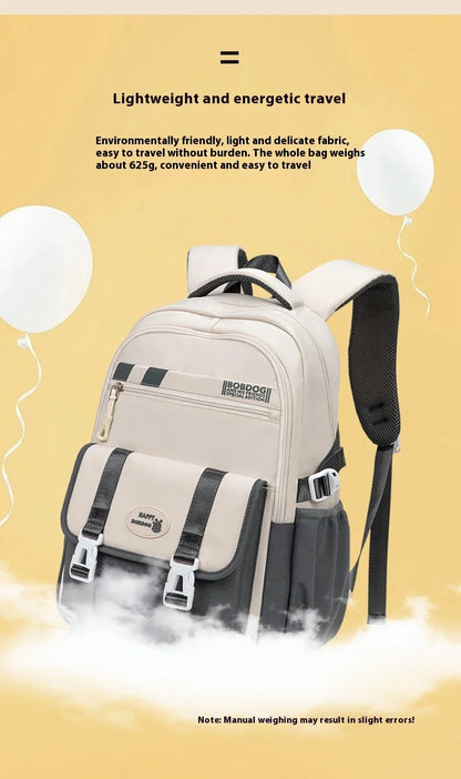 New School Bag with High Appearance Level Junior High School Backpack Large Capacity Primary School Backpack Ins Wind