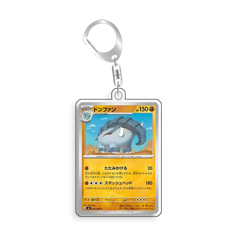Keychain For Pokemon Duskull Cynthia Popplio Acrylic Homemade Cartoon Anime Backpack Pendant Decoration Collection Fans Gift 5cm