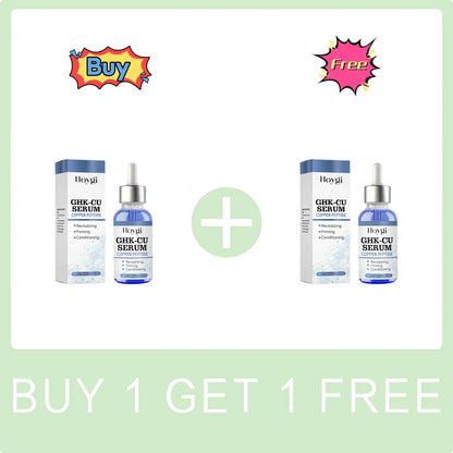 Copper Peptide Facial Serum Anti Wrinkle Remover Antioxidant Skin Rejuvenating Barrier Repair Brighten Skin Tone Skin Cosmetics