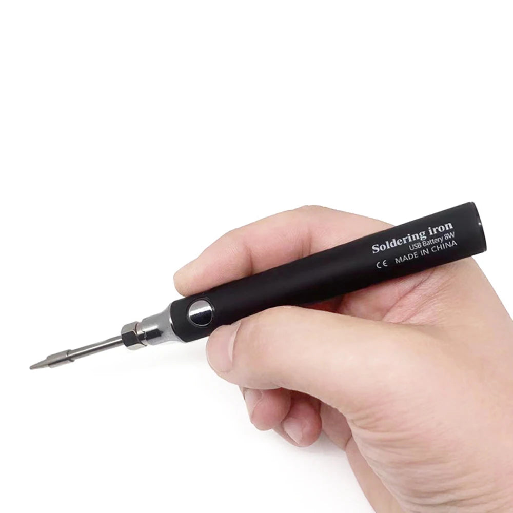 USB Soldering Iron Wireless Charging Electric Solder Iron 5V 8W Fast Charging Lithium Rechargeable Portable Repair Welding Tools