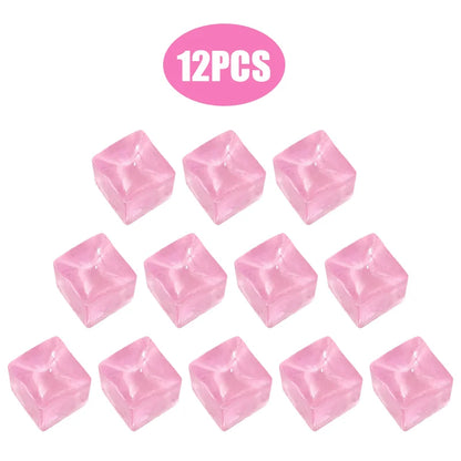 3/4.5/5.5CM Ice Cube Squishy Toy Stress Relieving Soft Touch Slow Rebound Stretch Squeeze Snowflake Ice Cube Xmas Gift for Adult