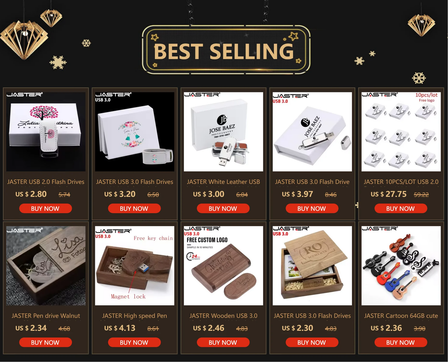 JASTER Nowy pendrive USB 2.0 64GB z brelokiem 32GB 16GB 8GB 4GB pamięć flash 9 kolorów Kreatywny dysk U do laptopa