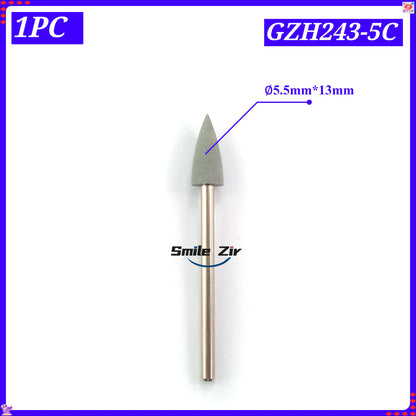 Dental Lab 2-in-1 Grinding Polishing Hand Tool for Pre-Sintered Zirconia Green State Zirconia Restoration Finishing Rotary Tool
