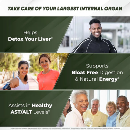 Liver Cleanse Detox & Repair Support Capsules with Milk Thistle & Dandelion Root | Herbal Supplement Pills for Liver Health
