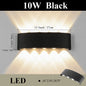 LED Wall Lamp AC110-265 IP65 Outdoor Waterproof Aluminum Wall Light Up Down luminous lighting Indoor  Stair Garden Sconce Light