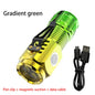 BOOIU Super Bright Flashlight 3 LED Portable Mini Burst Flash Torch Rechargeable Tail Magnet Outdoor Spotlight with Pen Clip