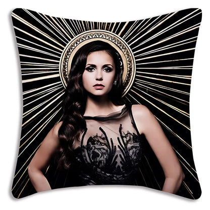 Hot American TV series Vampire Diaries Pillow Covers Sofa Decorative Home Double-sided Printing Short Plush Cute Cushion Cover