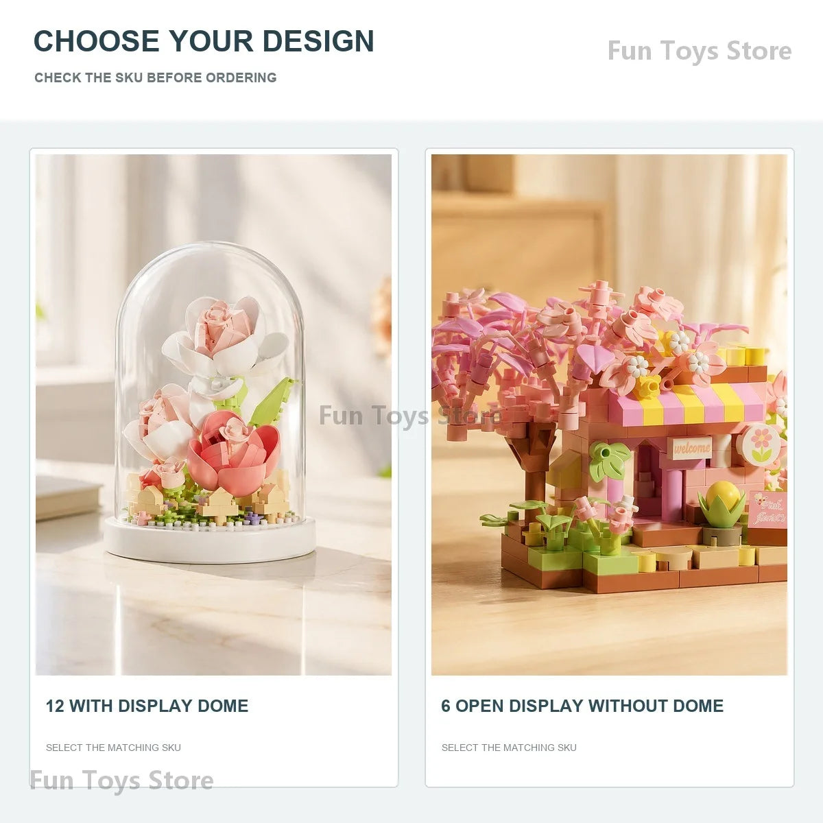 Mini Brick Building Set Rose Flower Model, Creative DIY Building Block Kit for Desk Decor, Birthday Gift for Adults and Teens
