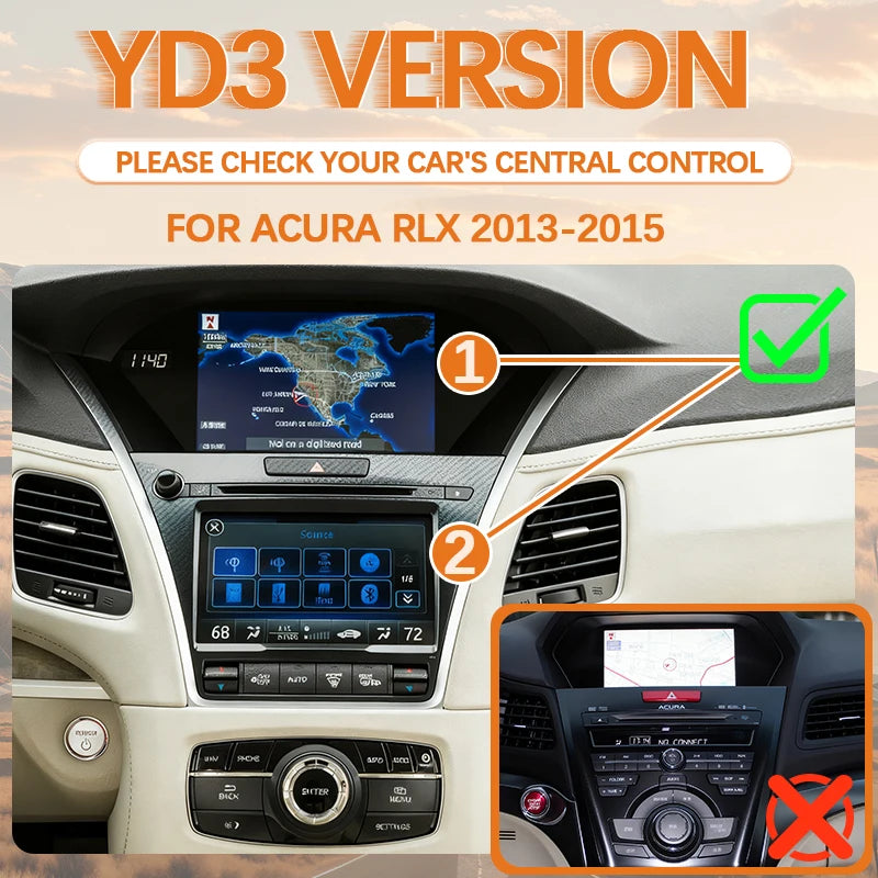 Car Ai Box Wireless Apple Carplay Android Auto For Acura YD3 MDX RDX TLX ILX RLX Honda Odyssey Original Screen Support Mirroring