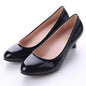 Shoes Ladies Pumps Medium Heel Nude Sexy High Heels Weeding Shoes Women Office Work White Pumps Party Shoes