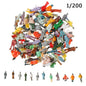 100Pcs/Bag 1:100/1:150/1:75/1:50 Scale Plastic People Figures Model Building Passengers DIY Character Mixed Color Pose Kids Toys
