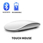 Lenovo Wireless Bluetooth Magic Computer Mouse Rechargeable Touch Slim Ergonomic Dual-Mode Silent PC Mice For Apple Macbook Air