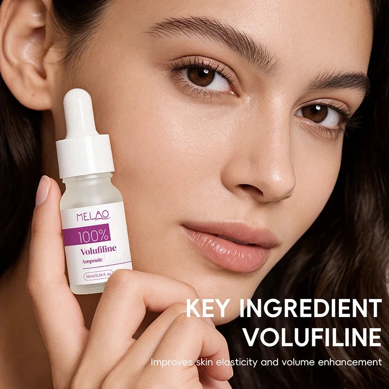 100% Pure Volufiline Plumping Ampoule Serum, Skin Care Essential for Facial Volume & Even Skin Tone, Fast-Absorbing Hydrating