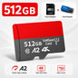 High Speed Micro TF SD Card 128GB 256GB Class10 U3 V30 for Camera Drone Driving Recorder Waterproof Memory Card