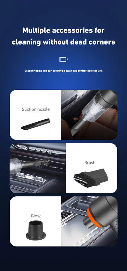 2026 Portable Small Vacuum Cleaner For Multi Purpose Vehicles Small Household Pump Handheld Car Vacuum Cleaner