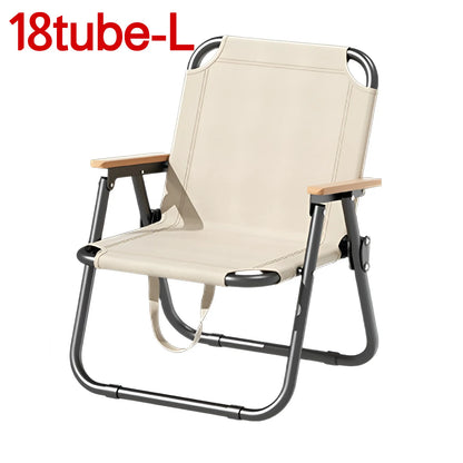 Portable Outdoor Folding Chair with Non-slip Mat Support 300kg Oxford Cloth Chair for Camping Picnic Beach Fishing Ultra-light