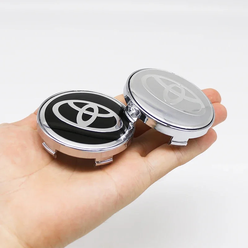 4Pcs 60mm For Car emblem Wheel hub Center Cap Badge covers sticker Decals Styling For Toyota Corolla RAV4 LEVIN Yaris C-HR Camry