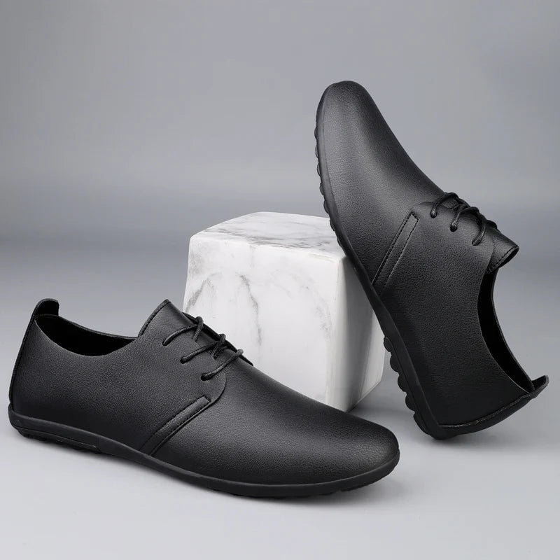 Daily casual men's leather shoes driving shoes new four-season general Doudou men's shoes outdoor lazy one-pedal men