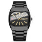 2026 New Men Watches 40mm Square Quartz Movement Analog Diving Series Clock Black Stainless Steel Top Brand Watch for Men montre