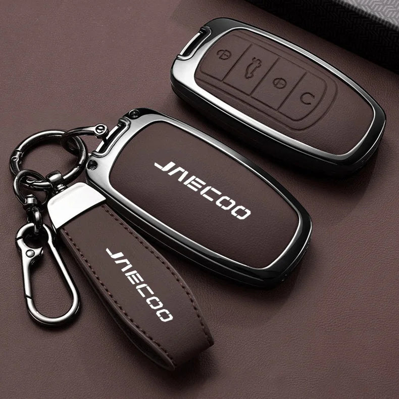 Car Key Case for Chery Jaecoo J7 7 PHEV J5 5 EV 2025 J8 8 2026 Keychain Remote Cover Shell Housing Ring Holder Fob Accessories
