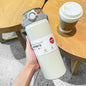 LUSQI Water Bottle Large Capacity 316 Stainless Steel Thermos With Handle & Straw For Outdoor
